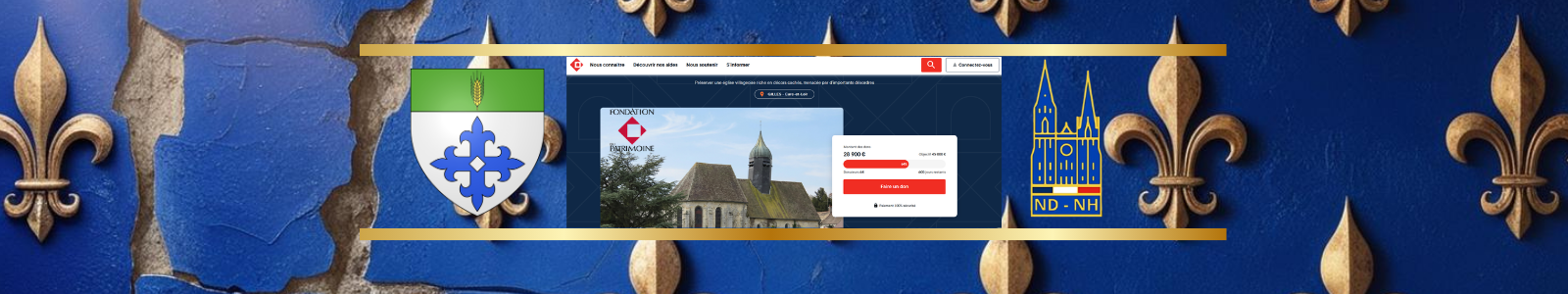 Eglise Saint-Aignan de Gilles en Eure-et-Loir / Fondation du Patrimoine